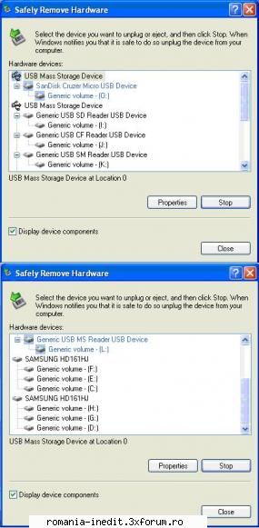 problema remove hardware bunacum fac sa-mi apara doar restul?