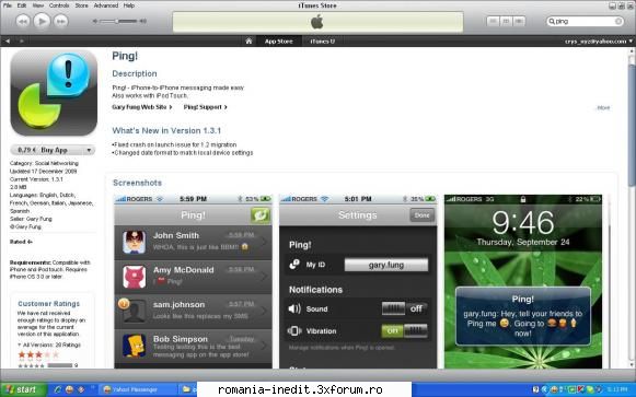 iphone aplicati top setari ping    este program asemanator sms dar folosind internetul