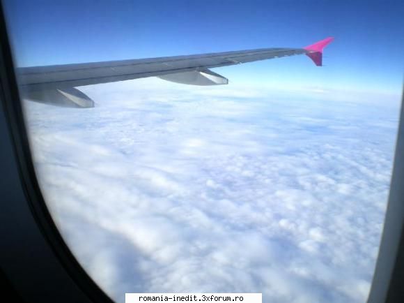 cateva poze din avion patura nori