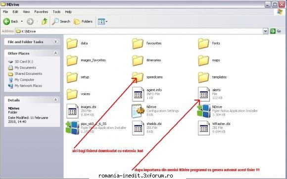 aceasta e structura folderului ndrive din telefonul meu nokia e51 ! alertele perfect . ndrive 3.5.27