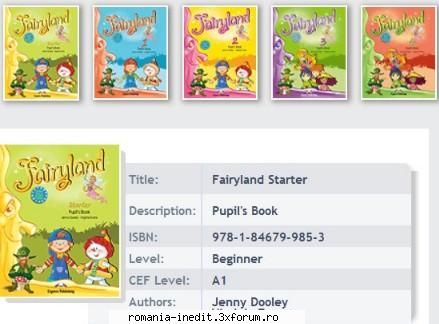 [b] cursuri dictionare fairyland english learning for young & audio & pupil's book new