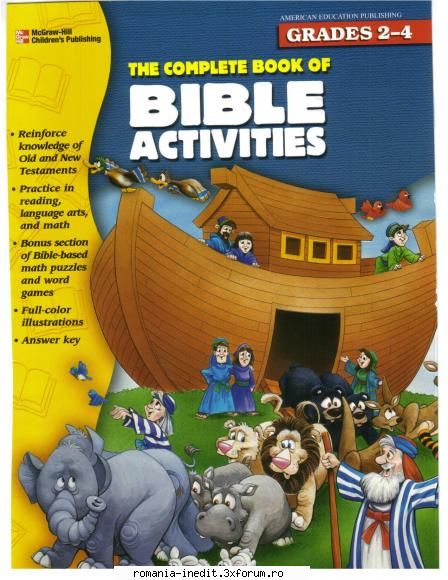 carti pentru copii the complete book bible activities grades 2-4    practice reading,