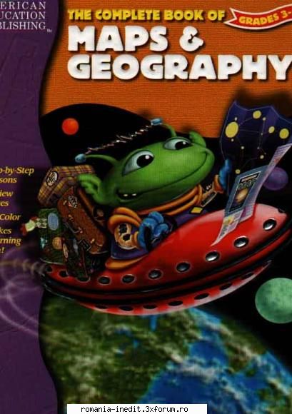 carti pentru copii the complete book maps & geographie grades 3-4  the continents and time