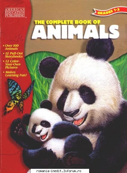 carti pentru copii the complete book animals grades 1-3   over 100  12 pull-out story