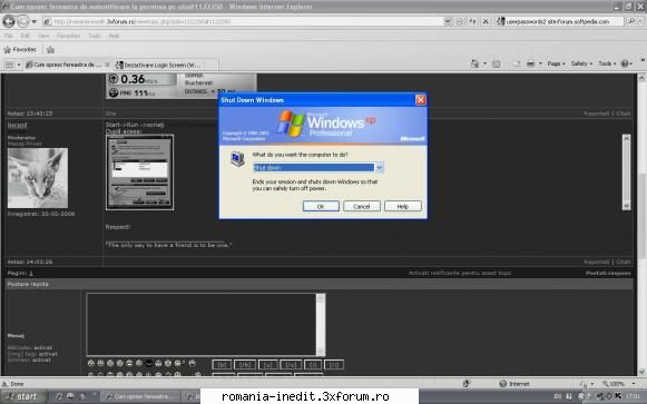 cum opresc fereastra pornirea pc-ului incercat tot pot scapa logo start up  log off  alte