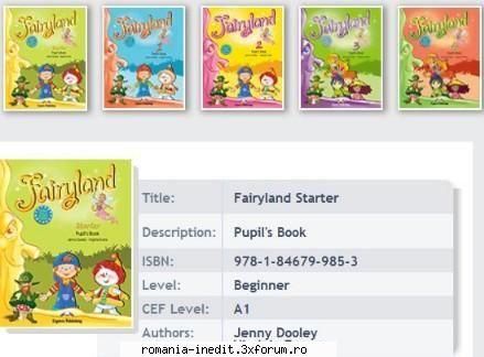 carti pentru copii fairyland english learning for young & audio & pupil's book new course