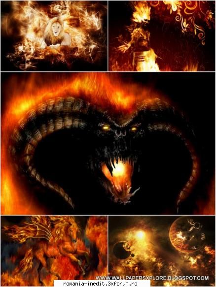 30 gothic 3d flame effects wallpapers