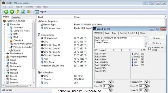 everest speedfan stie cineva temeratura poate fie respectiv componenta poate fi? ajunge pana 59.