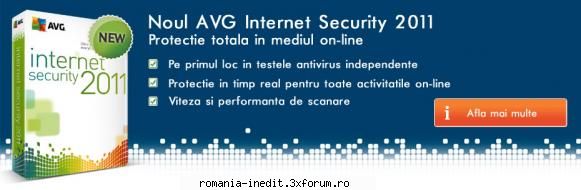 avg internet security 2011 licenta valabila pana 2018 avg internet security on-line, deplina