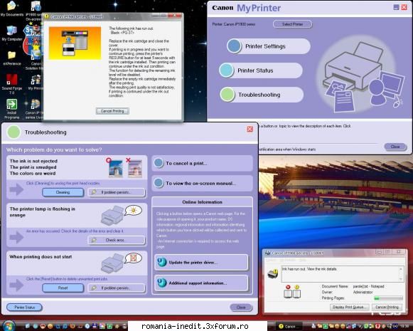canon ip1900 problema cartus negru salut prieteni! s-a terminat tusul negru imprimanta asta mea