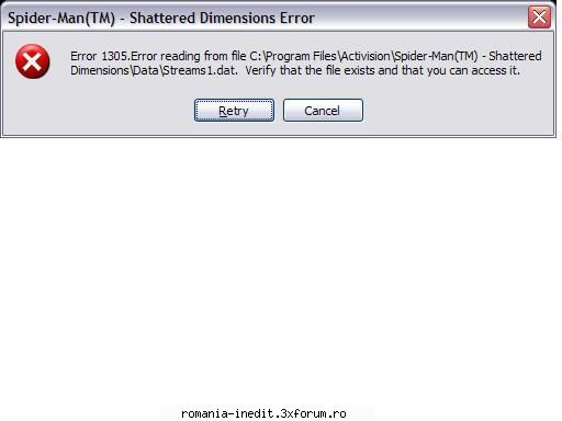 spiderman shattered dimensions reloaded ceva regula, l-am download l-am pus disk cind incerc