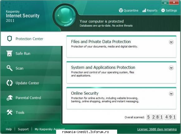 kaspersky internet security year license testat xp  poza kis vers. 11.0.2.556