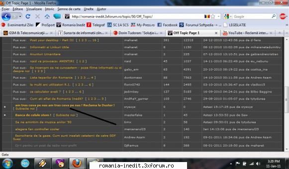 titlu topic facut azi sectiunea numele ,,reclama duster " ,  dupa imi apare topicul forum