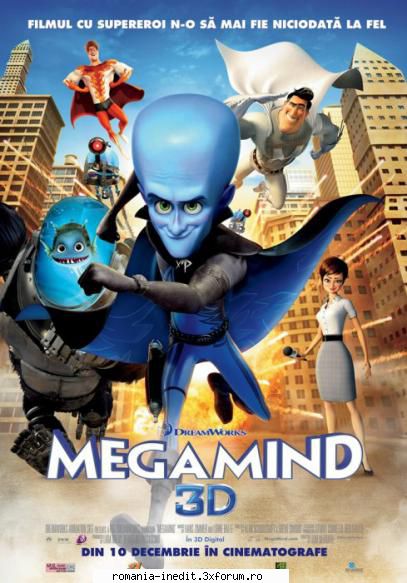 megamind (2010) dublat denumire: tom alan brent will ferrell, brad pitt, tina fey, jonah hill, david