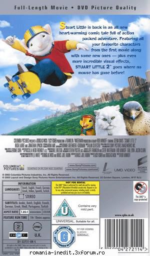 stuart little call the wild [audio romana] postat tot acest topic celelalte doua filme faimosul Meritul Cultural