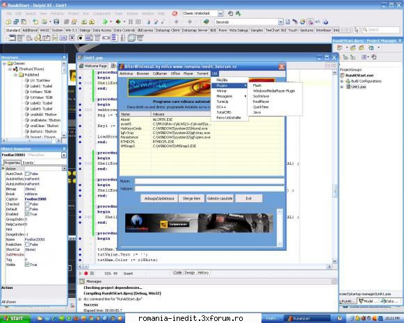 super :) in cateva ore termin treaba :))  fac un tool care sa contina tot ce e necesar intr-un