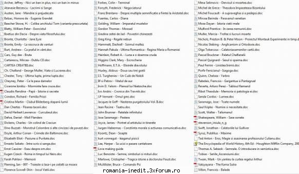 carti literatura universala (autori straini) [ro] lista2