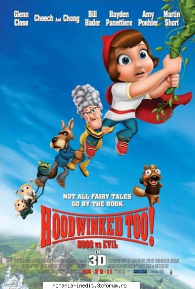 hoodwinked too! hood vs. evil (2011) dvdrip animatie uploaded with titlu: hoodwinked too! hood vs.