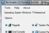 re-enable portable 2.0.1.0 re-enable portable enable regedit, command console task manager, system