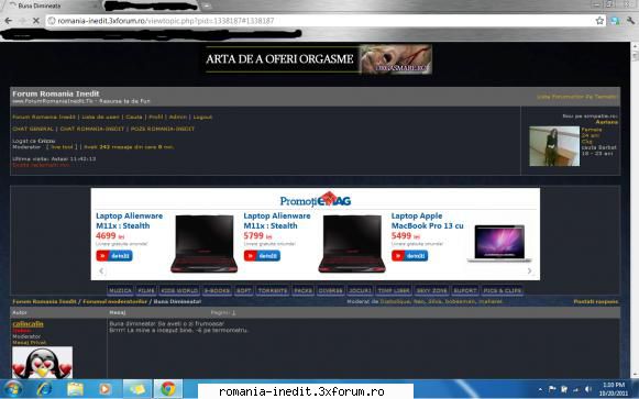 din neglijenta nu le-am blocat pe laptop-ul de la birou.

ia de de a oferi orgasme :)))) buna