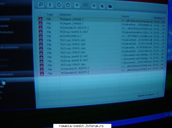 tot virusi! folosit test diskul, pare reusit salvez datele hard, scanat fisierul care le-am salvat