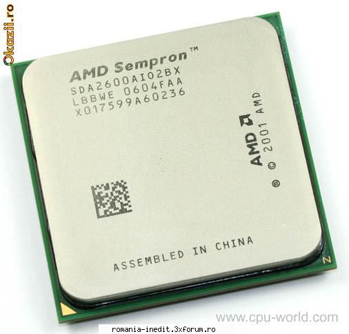 procesor amd skt 754 vand procesor amd skt 754 2600+ pret 40lei