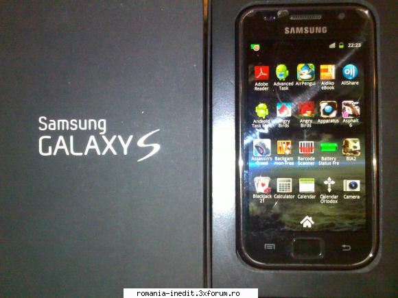 samsung galaxy vand telefon samsung galaxy i9000 stare perfecta, cumparat nou toate inclusiv toc din