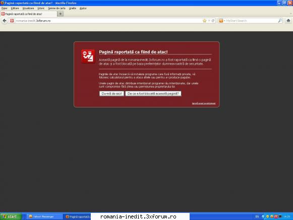 pagina atac dupa perioada care mai deschis surpriza accesarea apara acest anunt:cum poate elimina?