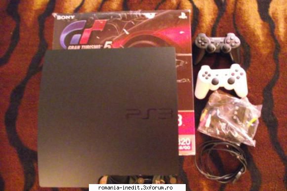 vand consola ps3 slim, 320 gb, garantie 850 ron vand consola slim,model hard original 320 gb.