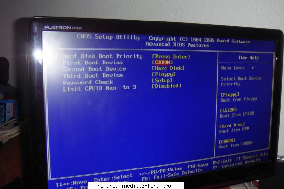 putea calincalin dintre monitor placa video l-ai inlocuit cablu dintre unitate boot sau bios totul