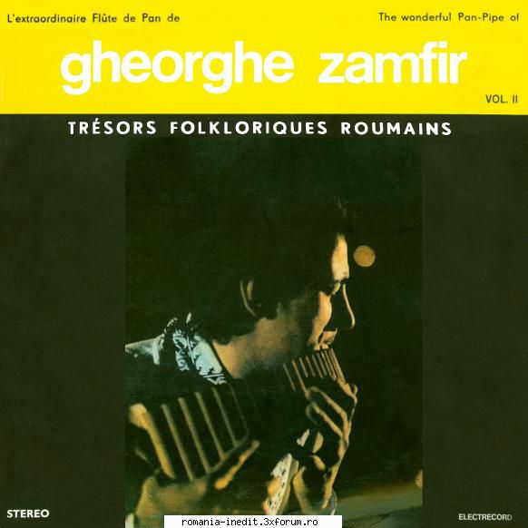 discuri vinil muzica populara raritati gheorghe zamfir vol st-epe 043301. brul cntecul lui iancu