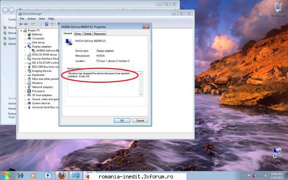 problema placa video reusi instalez driver-ul placi video, problema era update windows deoarece mi-a