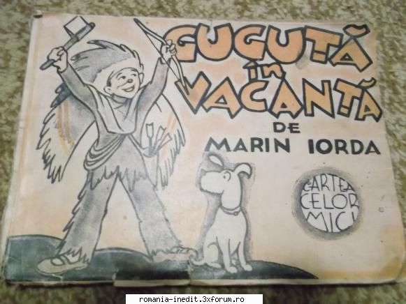 vand guguta vacanta marin iorda 1942 stare buna ,desene text marin iorda cel care ilustrat haplea