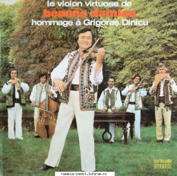 discuri vinil muzica populara raritati benone damian violon virtuose benone damian, hommage dinicu