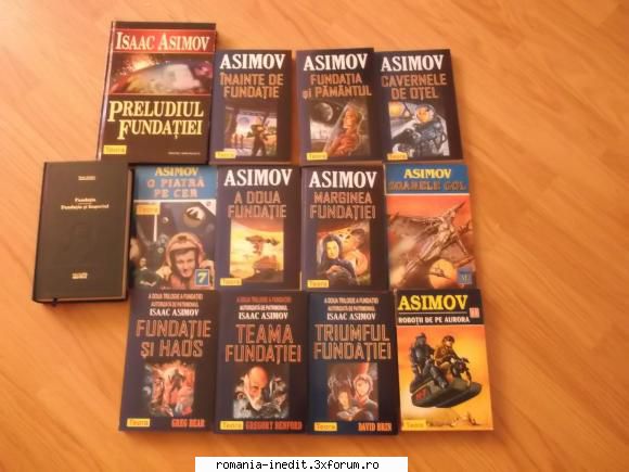 asimov -seria robotii imperiul fundatia doua fundatie /cartile poze