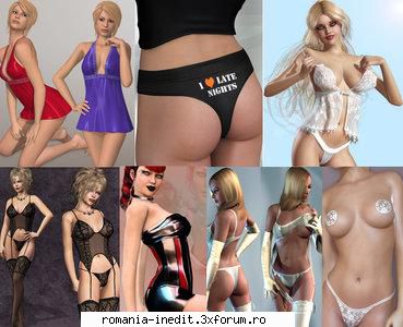 graphics sexy models daz/poser 166 models 4.1 gbsexy lingeries, corsettes, latex, halters, tops,
