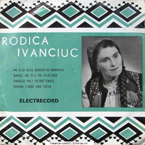 discuri vinil muzica populara raritati rodica 45-epc 44100 320 ivanciuc s-o dus badea-n  