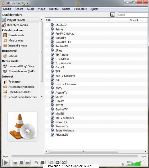 adrese canale aici aveti playlist canale din republica moldova, playlist care merge deasemenea tot