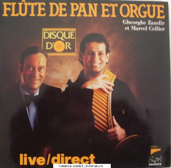 discuri vinil muzica populara raritati gheorghe zamfir flute pan orgue (marcel cellier) disque d'or,