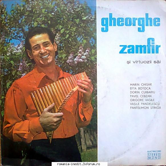 discuri vinil muzica populara raritati gheorghe zamfir și virtuozii săi (stm-epe 01329,