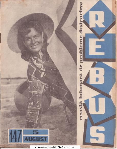 [b] revista rebus rebus 147-1963 (jpg, zip), 300 dpiarhiva include jpg pentru pagina dubla din