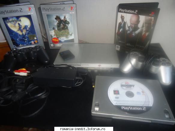 vand consola ps2 silver vand consola playstaion silver ,pal,seria scph perfecta stare toate