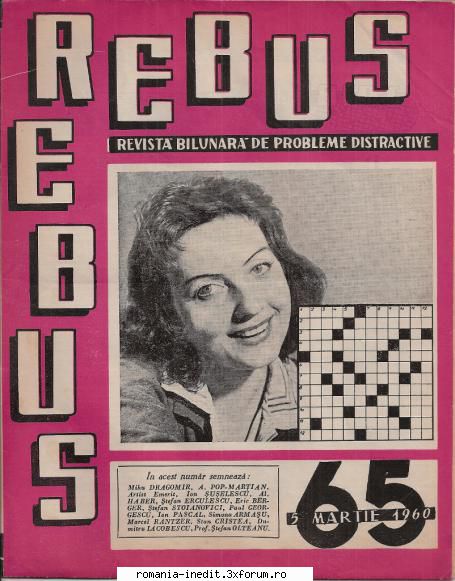 [b] revista rebus rebus 65-1960 (jpg, zip), 300 dpi:arhiva include jpg pentru pagina dubla din