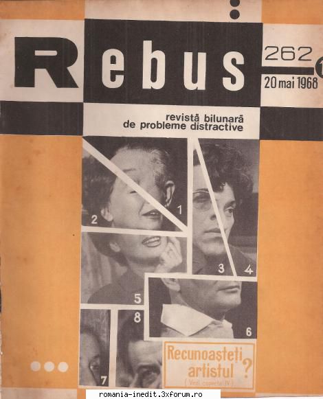 [b] revista rebus rebus 262-1968 (jpg, zip), 300 dpi arhiva include jpg pentru pagina dubla din