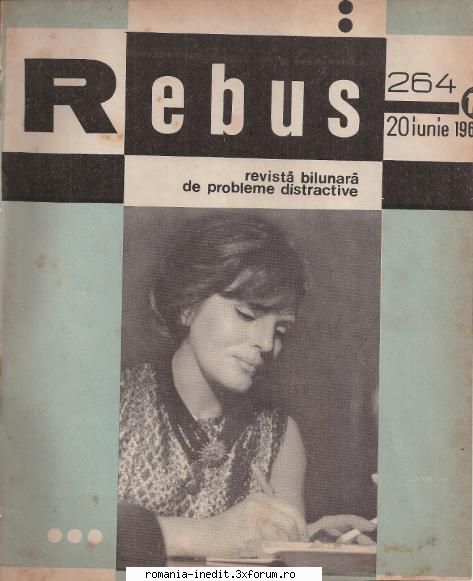 [b] revista rebus rebus 264-1968 (jpg, zip), 300 dpi arhiva include jpg pentru pagina dubla din