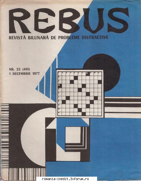 [b] revista rebus rebus 491-1977 (jpg, zip), 300 dpi arhiva include jpg pentru pagina dubla din
