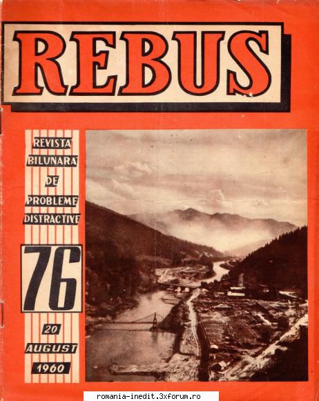 [b] revista rebus rebus 76-1960 (jpg, zip), 300 dpi arhiva include jpg pentru pagina dubla din
