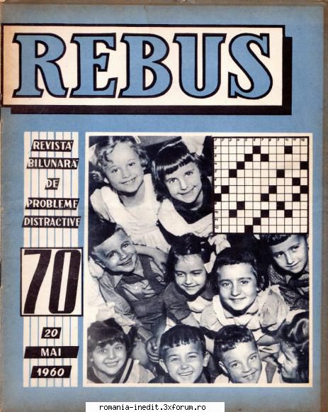 [b] revista rebus rebus 70-1960 (jpg, zip), 300 dpi arhiva include jpg pentru pagina dubla din