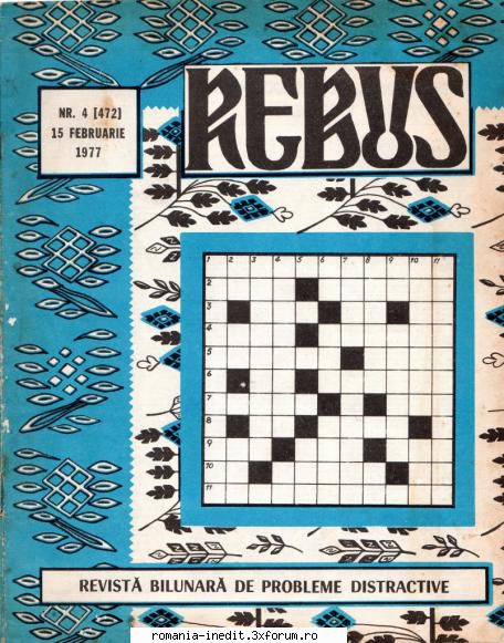 [b] revista rebus rebus 472-1977 (jpg, zip), 300 dpi arhiva include jpg pentru pagina dubla din