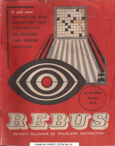 [b] revista rebus rebus 406-1974 (jpg, zip), 300 dpi arhiva include jpg pentru pagina dubla din